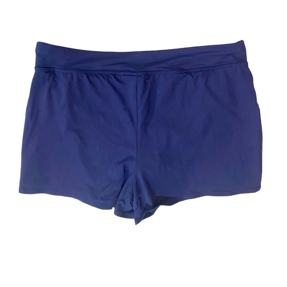 Land’s End Women's Plus Size 3 Inch Quick Dry Swim Shorts with Panty Sz 16 W - Picture 1 of 4